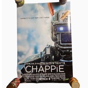 Chappie 2015 Original Advance Movie Poster 27x40 Sharlto Copley Ninja D/S